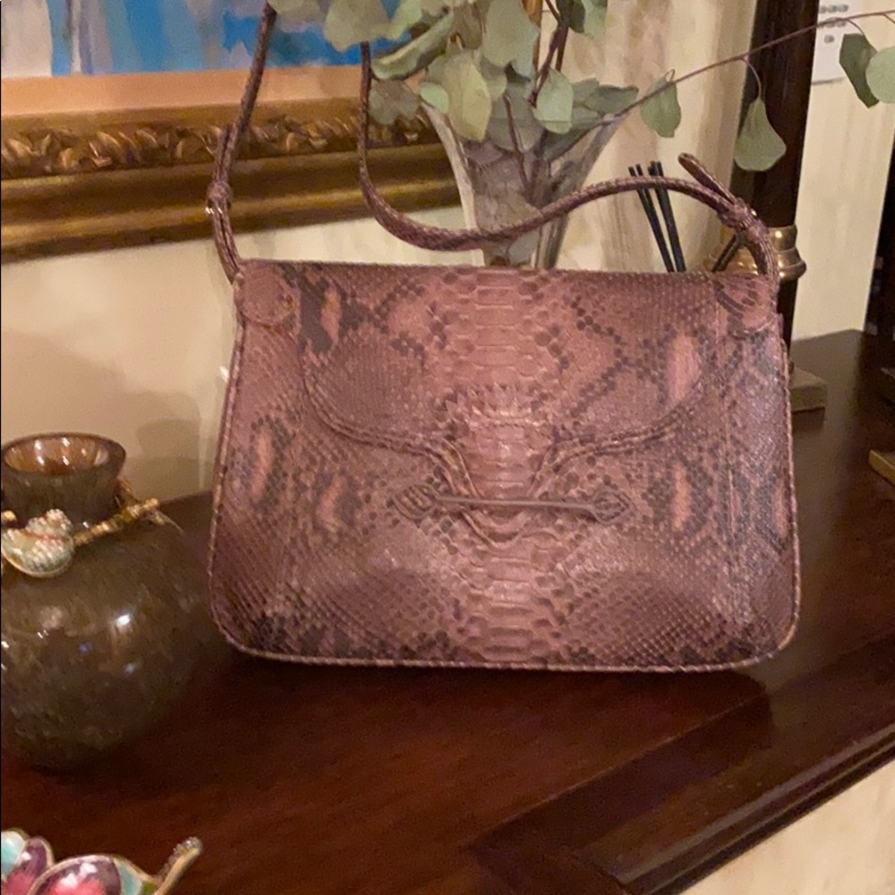 Phil Luangrath Genuine Python Handbag - image 1